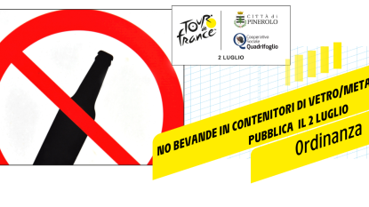 Ordinanza relativa al consumo di bevande su area pubblica in occasione del Tour de France