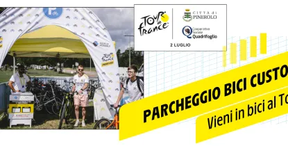 Parcheggio custodito per le bici per Tour de France